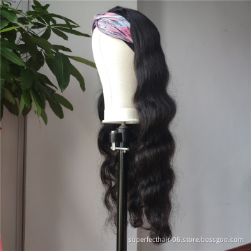 Bodywave headband wig synthetic headband wig fiber box hair headband wig
